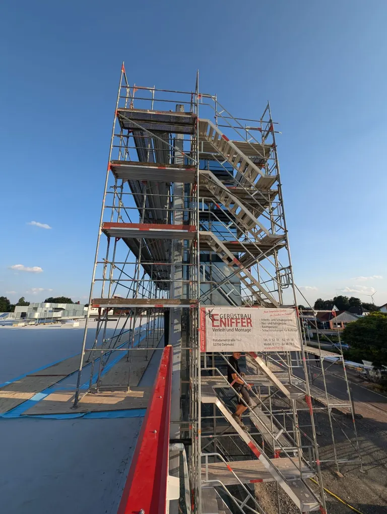 Treppenturm Großbaustelle — Steinheim